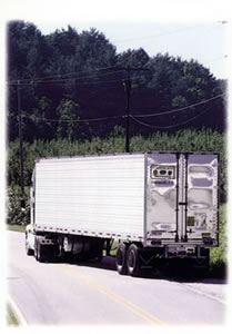 Henderson's Best tractor trailer on the road